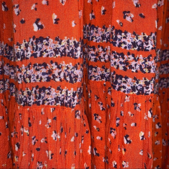 Free People Rare Feeling Orange Maxi Dress - Picture 6 of 16
